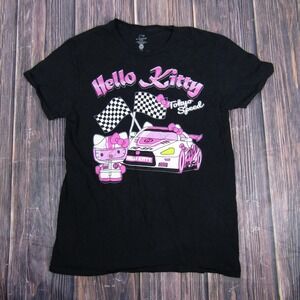 Hello Kitty Shirt Womens Medium Black Tokyo Speed Racecar Racing Tee Sanrio 2024